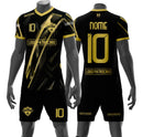 kit 12 uniformes time interclasse Preto e Amarelo