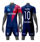 kit 12 uniformes time interclasse  Azul