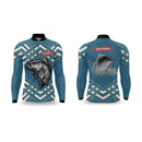 Camisa de Pesca Azul